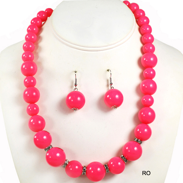 NEON BEAD COLOR NK SET17.5"(NT0206-13277)