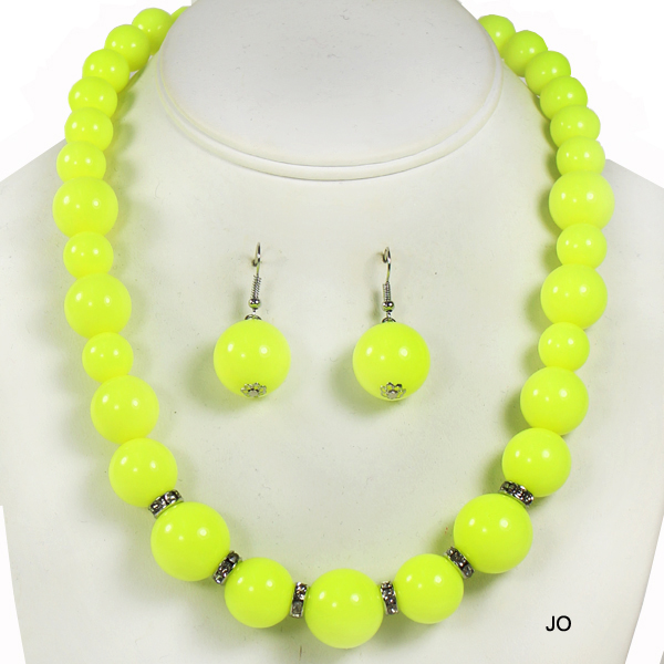 NEON BEAD COLOR NK SET17.5"(NT0206-13277)