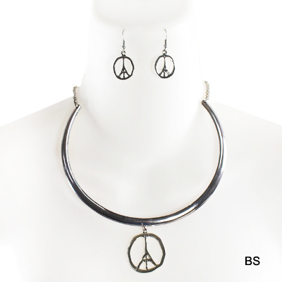 FASHION PEACE IN PARIS CHOCKER NK SET(NT0237-MNE1435)