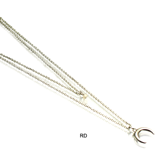 FASHION METAL W LAYERED NK20"(NT0244-AN2106)