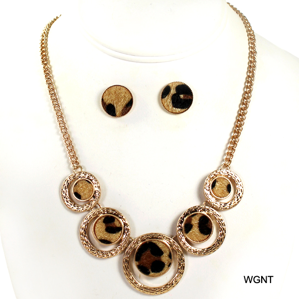 FASHION ANIMAL PRINT NK SET16.5"(NT0274-JCNE2241)