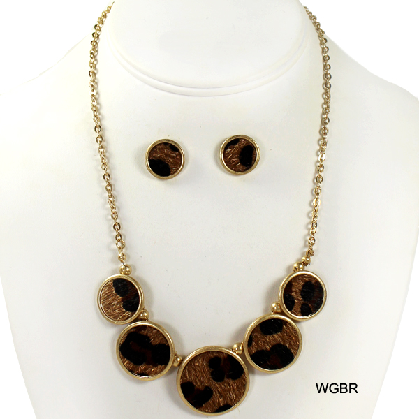 FASHION ANIMAL PRINT NK SET17"(NT0275-JCNE2272)