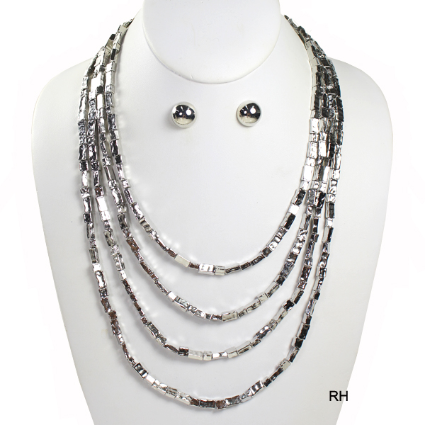 FASHION CHAIN W LAYER NK SET16"(NT0297-JKN3145)
