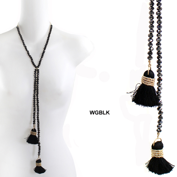 FASHION LARIAT TASSEL NK18"(NT0339-ON1676)