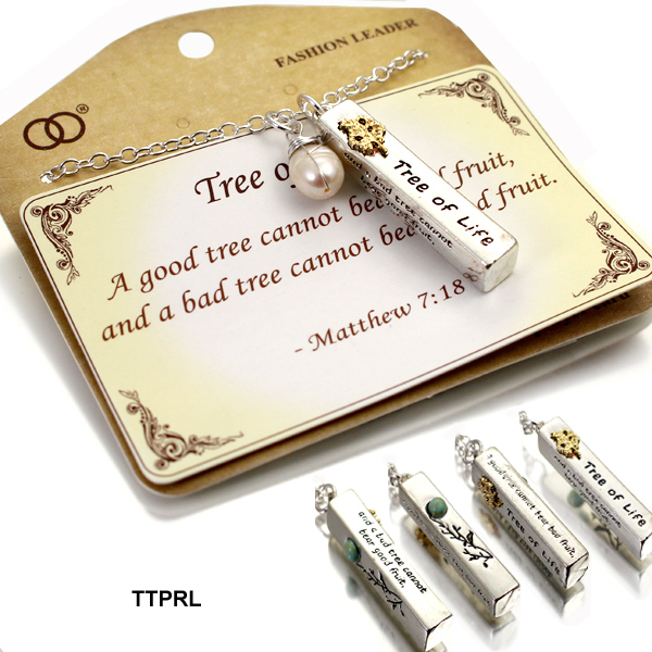 FASHION TREE OF LIFE BAR NK18"(NT0344-ON0970)