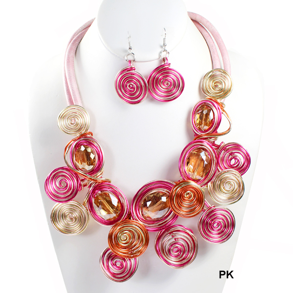 FASHION HANDMADE NK SET19"(NT0387-NEY10751)