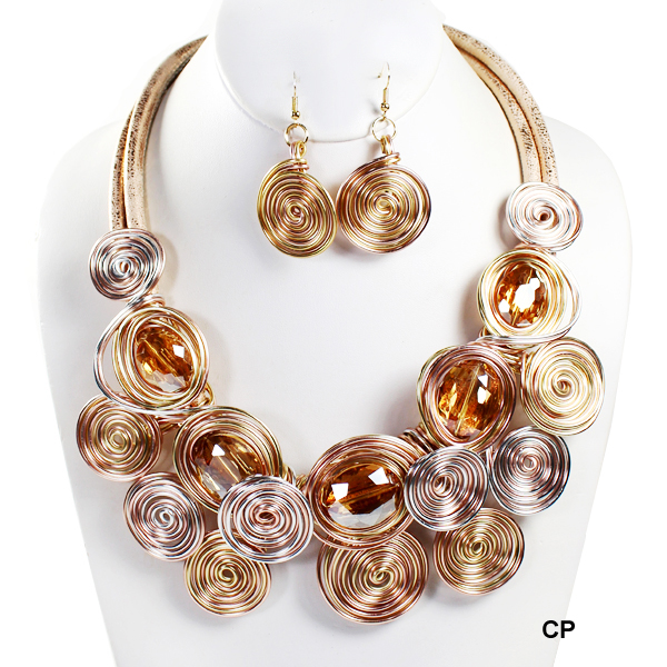 FASHION HANDMADE NK SET19"(NT0387-NEY10751)
