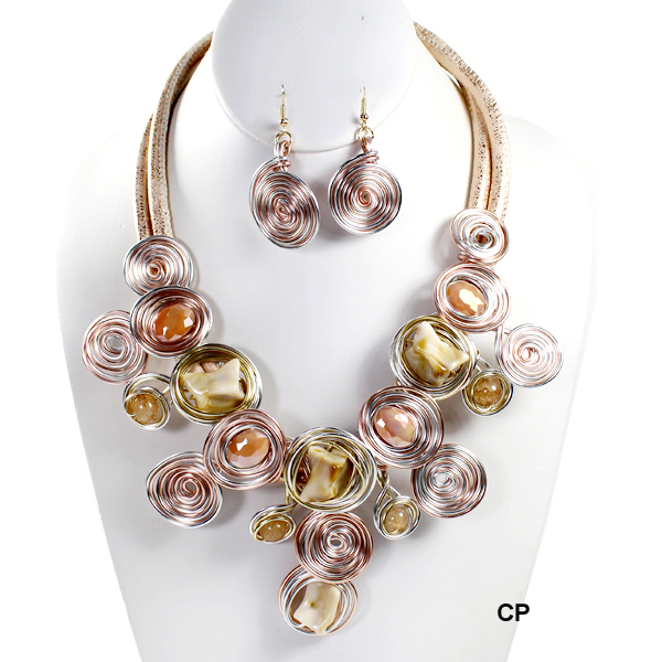 FASHION HANDMADE NK SET19"(NT0389-NEY10755)