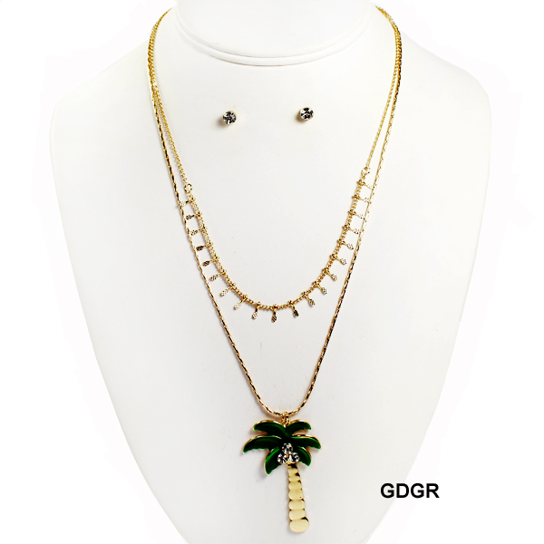 FASHION PALM TREE NK SET17"(NT0423-JCN2294)