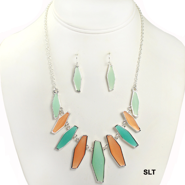 FASHION SEA GLASS NK SET18"(NT0447-AS6250)