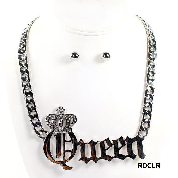 FASHION QUEEN CROWN NK SET19.5"(NT0515-RN1022)