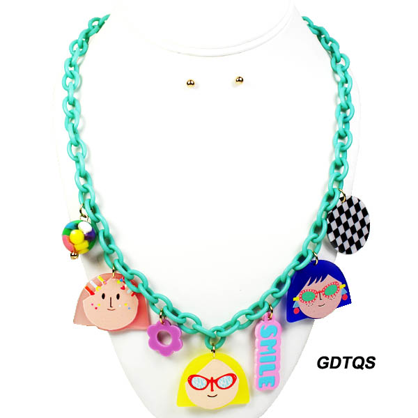 FASHION ACETATE POP ART NK SET20"(NT0751-FS3)