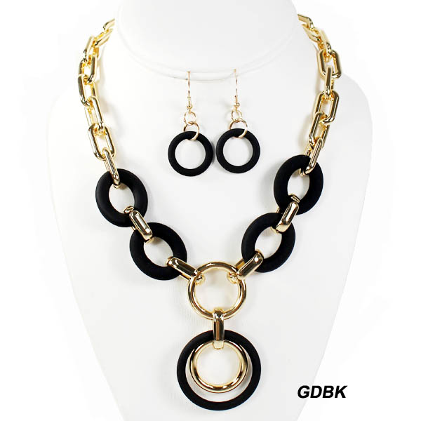 FASHION CHAIN LINK NK SET16"(NT0773-MNE7788)