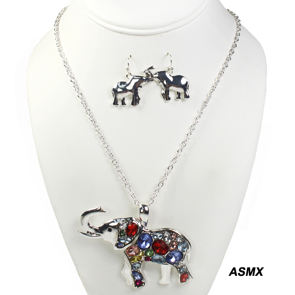 FASHION ANIMAL ACRYLIC STONE NK SET18"(NT0798-AS6619)