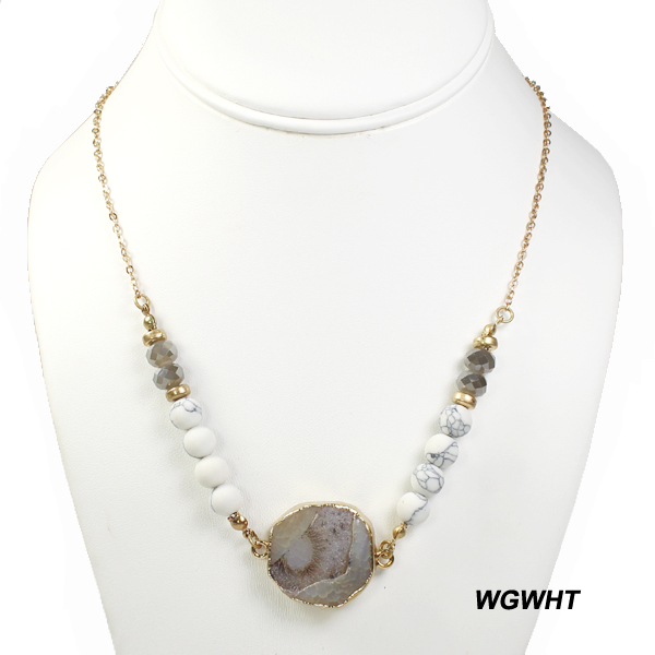 FASHION DRUZY STONE NK SET18"(NT0799-WN0453)