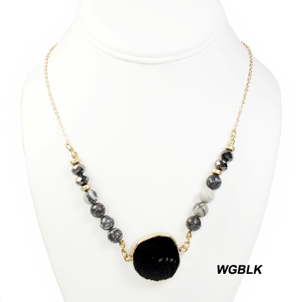 FASHION DRUZY STONE NK SET18"(NT0799-WN0453)
