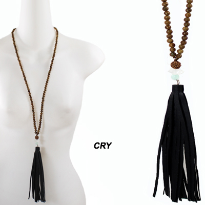 FASHION STONE W TASSEL NK30"(NT0878-WN0189)