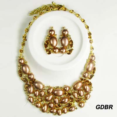 FASHION PEARL STONE NK SET(NT0903-PRS1299)