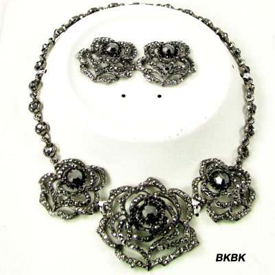 FASHION ROSE STONE NK SET(NT0910-NS569)
