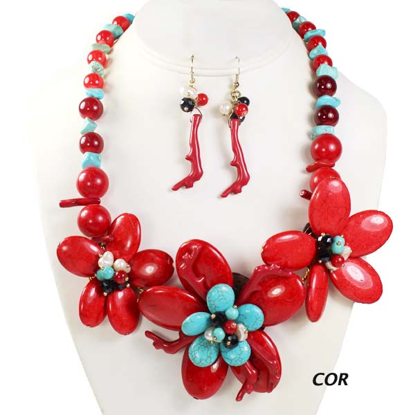 FASHION FLOWER NK SET18"(NT1009-WS1743)