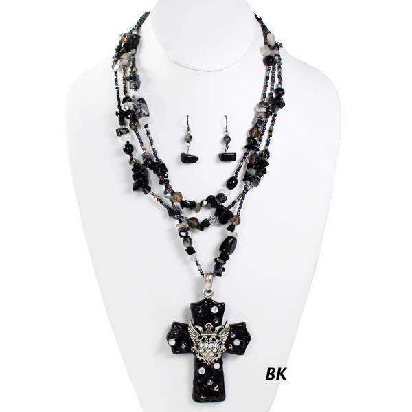 FASHION CROSS CHARM NK SET15"(NT1061-LNE1114)