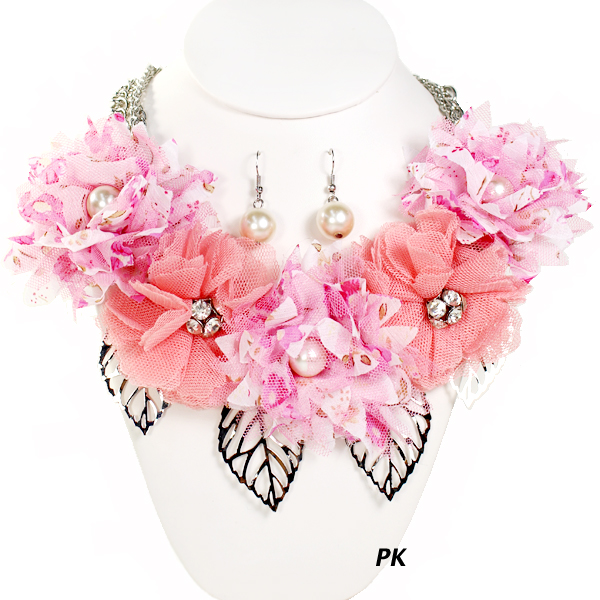 FASHION FLORAL NK SET17"(NT1092-JWN1014)