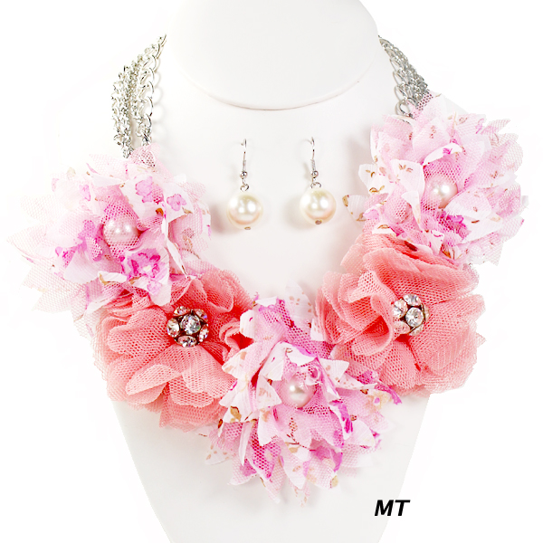 FASHION FLORAL NK SET15"(NT1094-JWN1010)