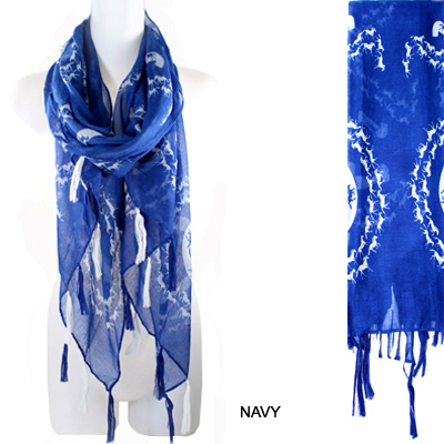 FASHION HORSE W TASSEL SCARF(0007-OF0085)