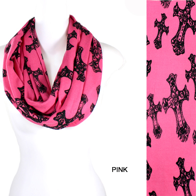 FASHION CROSS THEME INFINITY SCARF(SCA0022-IF0059)