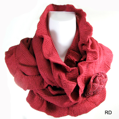 FASHION FLOWER INFINITY SCARF(SCA0023-CMF3028)