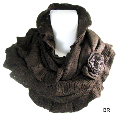 FASHION FLOWER INFINITY SCARF(SCA0023-CMF3028)