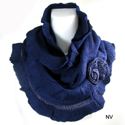 FASHION FLOWER INFINITY SCARF(SCA0023-CMF3028)