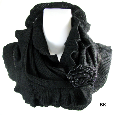 FASHION FLOWER INFINITY SCARF(SCA0023-CMF3028)