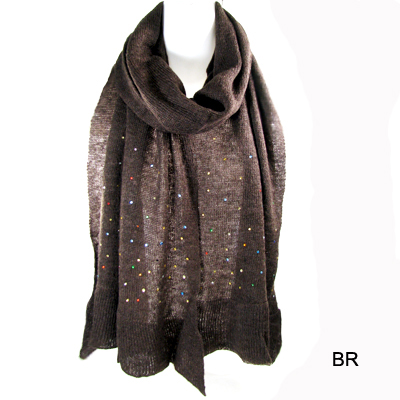 CANDY SHAPE RIBBED MUFFLER SCARF(SCA0029-ARKS3282)