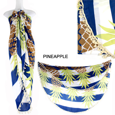 59"PINEAPPLE BEACH COVER UP(SHA0009-LOF499)