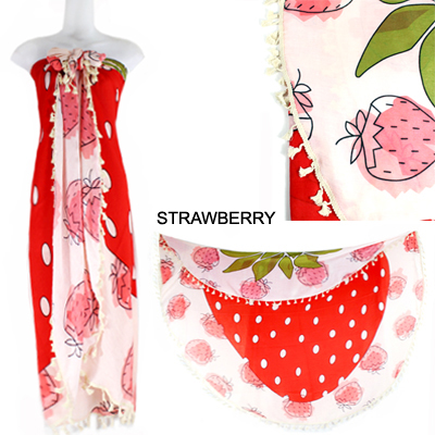 59"STRAWBERRY BEACH COVER UP(SHA0010-LOF500)