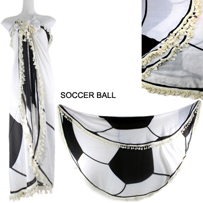 59"ROUND SOCCER BALL BEACH COVER UP(SHA0018-LOF508)