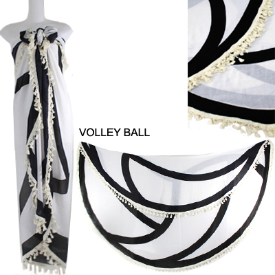 59"ROUND VOLLEY BALL BEACH COVER UP(SHA0019-LOF509)