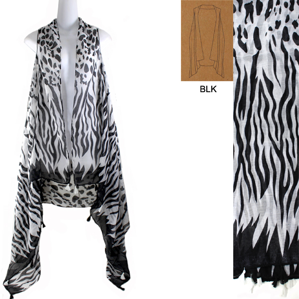 FASHION EMBELLISHED ANIMAL PRINT(SHA0022-ZAV20221)