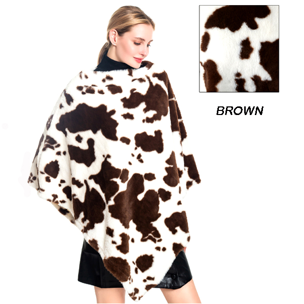 FASHION COW PONCHO(SHA0036-P6024)