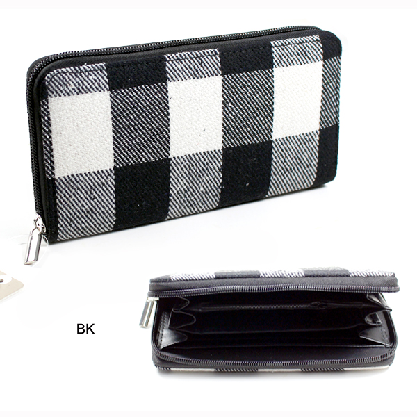 FASHION BUFFALO PLAID WALLET(HW0006-MB0066)